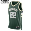 Maillot Basket Enfant Milwaukee Bucks Khris Middleton 22 2022-23 Nike Icon Edition Vert Swingman